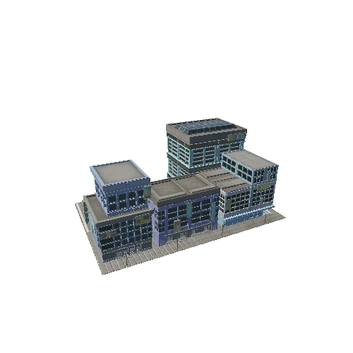 M_Low Poly Building Assets_3 Variant